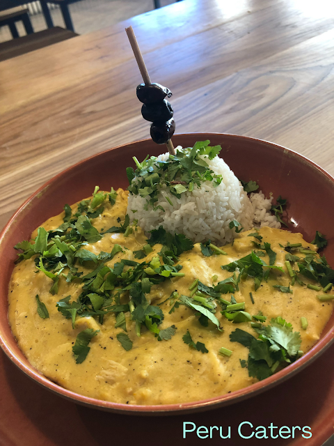 Aji de Gallina or Creamy Chicken from Peru Caters.