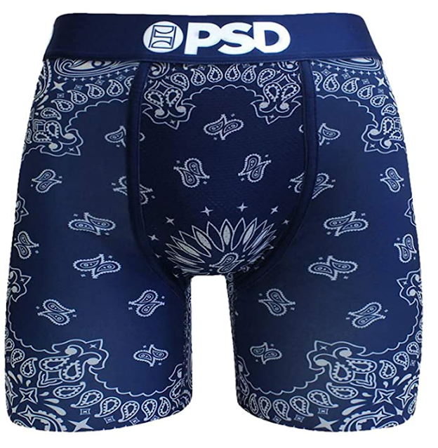 PSD Underwear Men's Red Bandana Boxer Brief Red