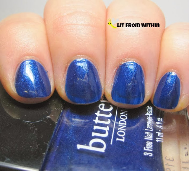 Bluecoat, a metallic/electric blue