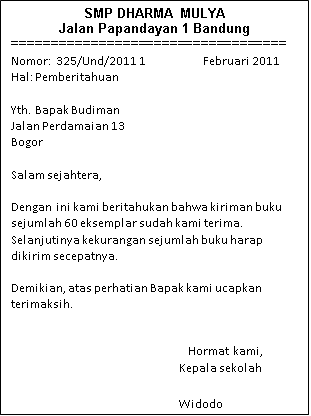 Perbedaan Surat Resmi Dan Tidak Resmi Beserta Contohnya 