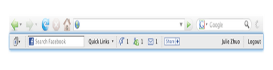 Facebook tollbar
