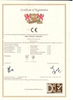 MH CE Welding Glove 5th Certificate