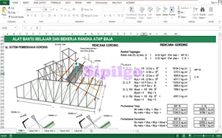 Perhitungan-Rangka-Atap-Baja-Tipe-1-Excel