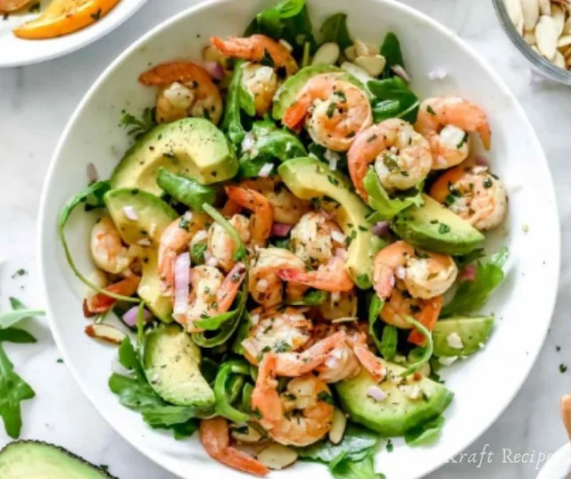 EASY CITRUS SHRIMP AND AVOCADO SALAD