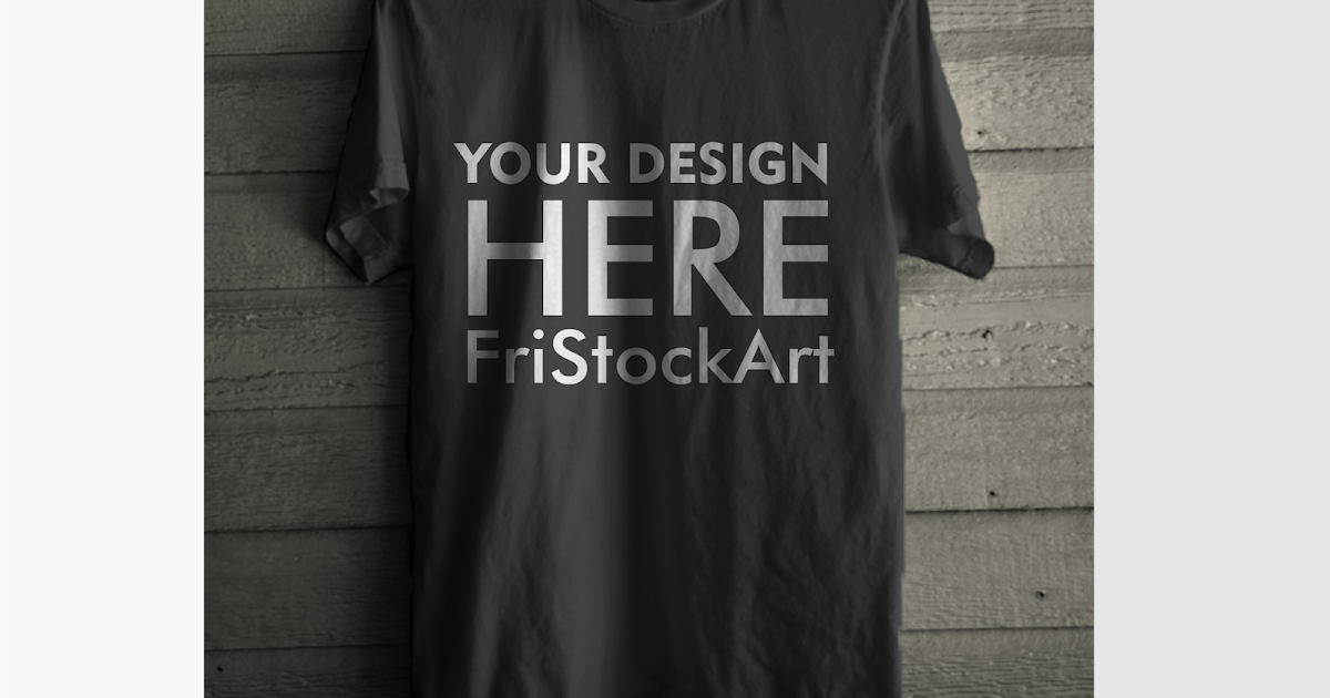 FristockArt | Vector For Free: Mockup kaos format CDR dan PSD - Front depan