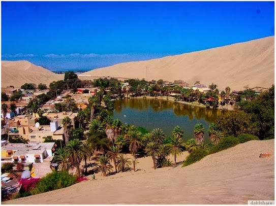 Tasik Oasis Ditengah Padang Pasir Di Selatan Peru