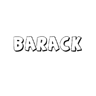 Nombre Barack para colorear