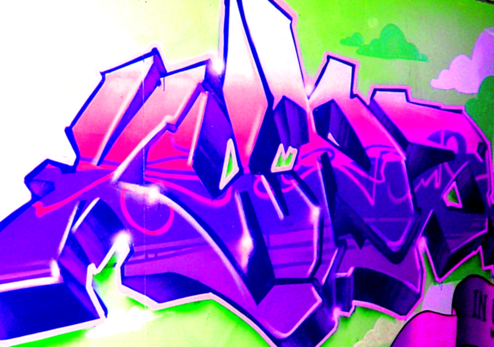 Amazing Graffiti Art Background Design