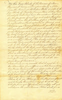 Déclaration de Thomas Peters, représentant des « Free Blacks of New Brunswick », 1790