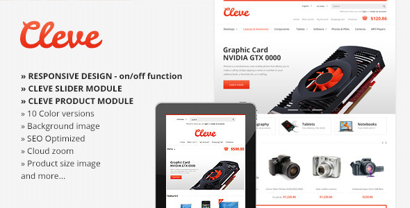 Cleve Modern & Responsive OpenCart Theme - OpenCart eCommerce