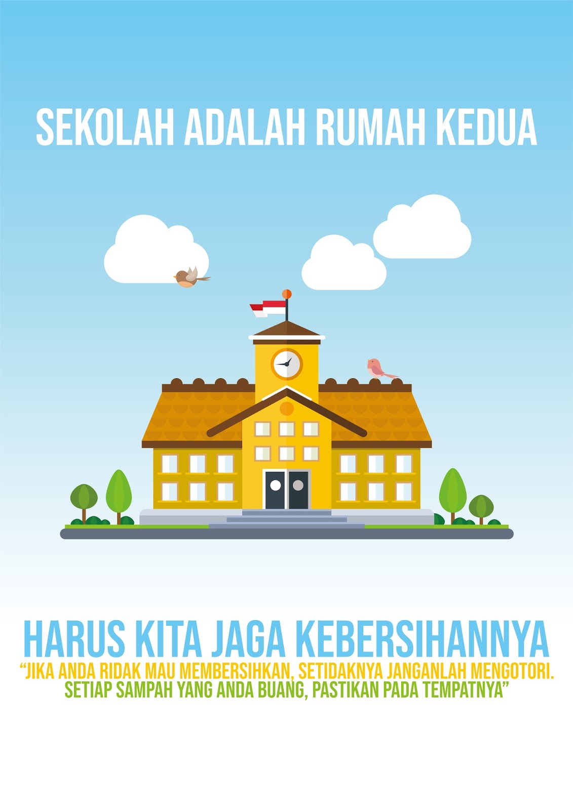  Contoh Poster Lingkungan Sekolah