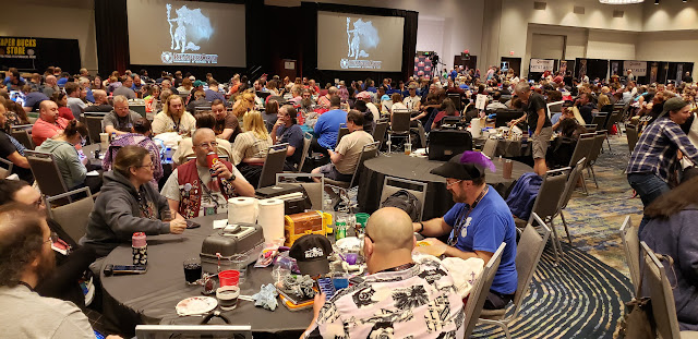 Main ballroom full of people during the reapercon awards ceremony