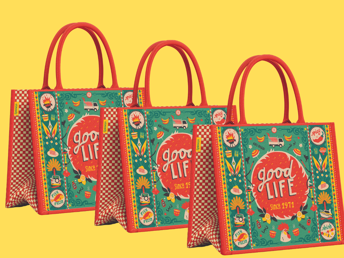 Highlife Vintage Posters’ artist Clare Napper has designed a Spinney’s Bag for Life – and it’s gorgeous