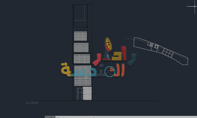 تحميل ملف أوتوكاد لــ مشروع فندق كوربوزييه dwg