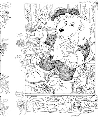 Holiday Coloring on Pictures Publishing  Christmas Hidden Picture Puzzle Coloring Page