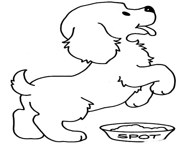 Image Of Puppy Coloring Sheet