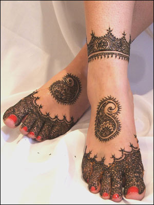 Mehndi Designs for Foot