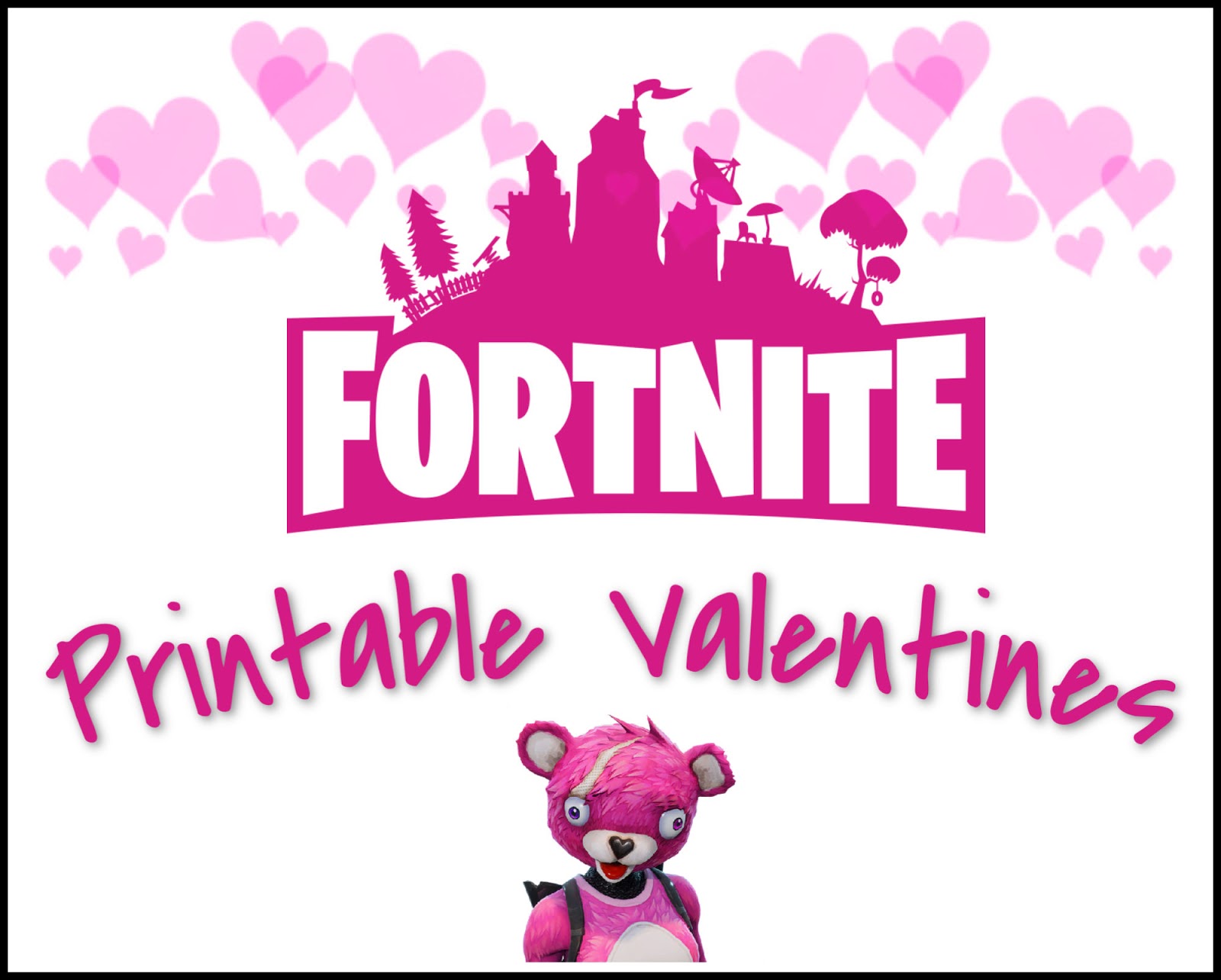 The Procrastinating Mommy Fortnite Valentine S Day Cards Free Printable Fortnite Valentines