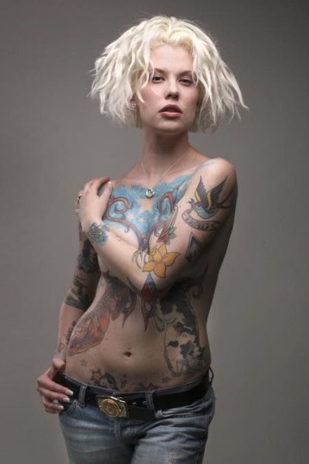 Beautiful Tattooed women on their body