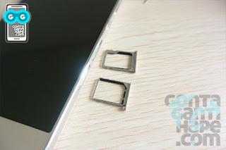 ZTE Blade S7 - Sim card tray ada 2, micro sim dan nano sim (hybrid dengan micro-SD)