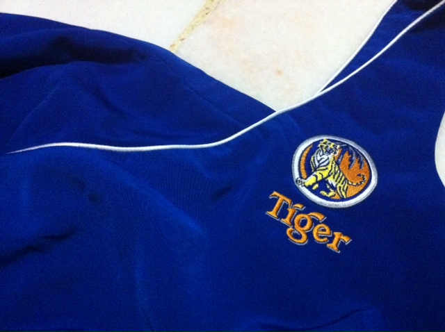 Good bye old swim suit tiger