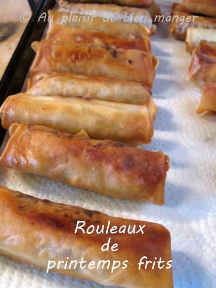 Rouleaux de printemps frits