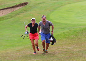 Action from the 2018 Pairs Championship. Photo by British Speedgolf