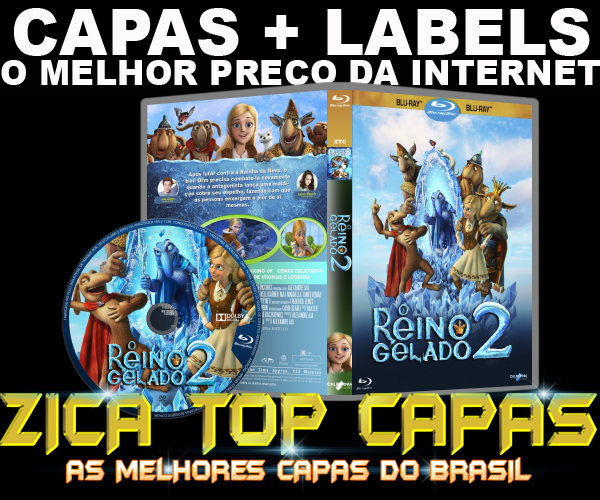 CAPA DO DVD - O REINO GELADO 2 - BLURAY - LABEL - 2016