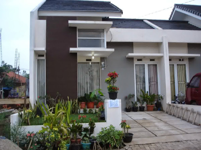 Desain rumah minimalis modern 1 lantai type 45