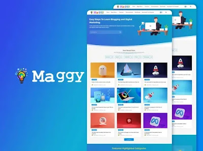 8 – Maggy Blogger Teması - 8 Kurumsal Blogger Teması