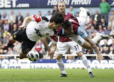 Park's first appearance after a long injury man utd vs west ham