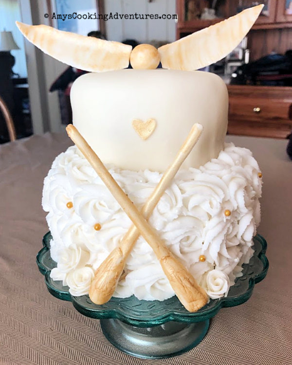 Harry Potter themed cake I made for a wedding reception on the road!