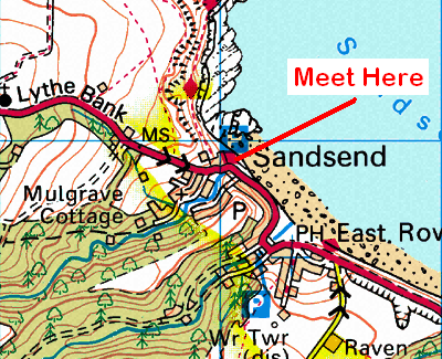 Map of the Lythe Bank area