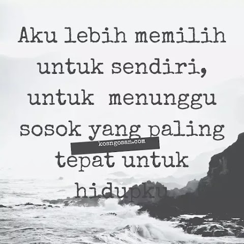 kata kata menyendiri buat status fb