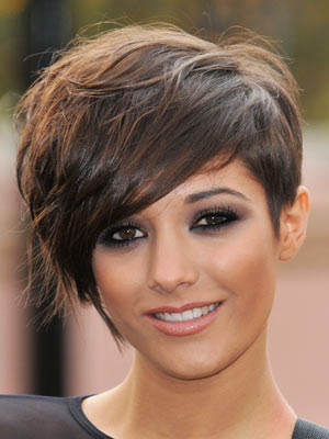 long pixie hairstyle. pixie fringe hairstyle.