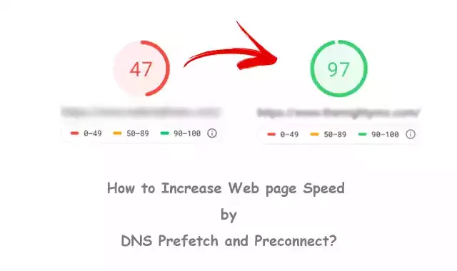 Increase Web page Speed