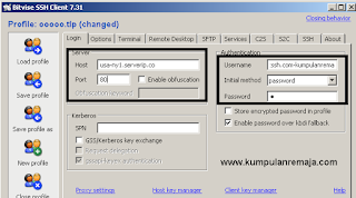 Setting Bitsive SSH Clinet