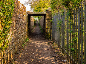 Photo of a Maryport walkway known as Pigeon Well