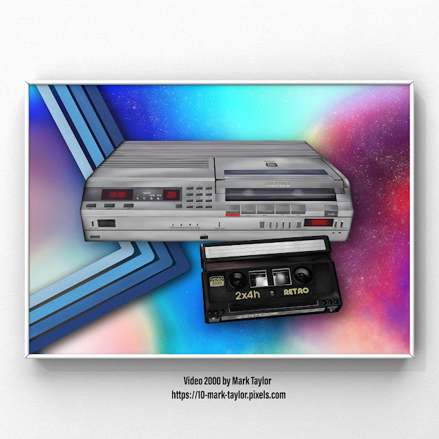 video 2000 art print by Mark Taylor