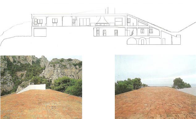 Casa Malaparte in Capri | Adalberto Libera + Curzio Malaparte | Plant + section + video