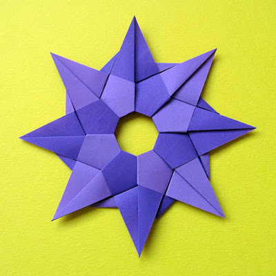 Origami, Stella ghirlanda (retro) – Star garland (back) by Francesco Guarnieri