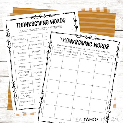 Thanksgiving-vocabulary-words