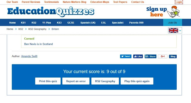 Learning the Fun Way with Education Quizzes - online support for KS1, KS2, 11-Plus, KS3 & GCSE.