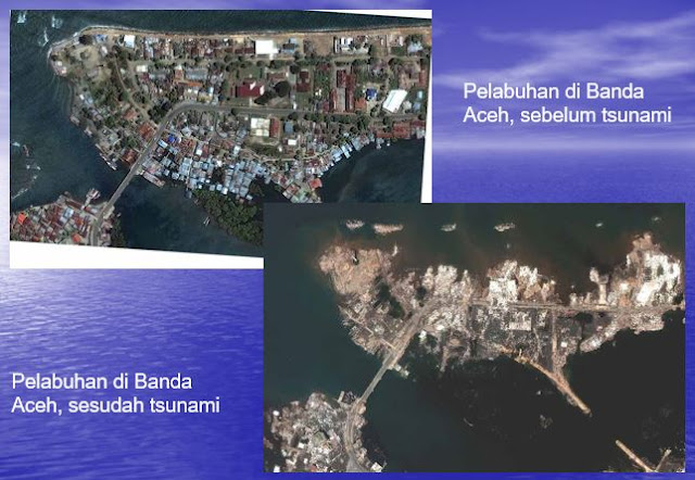 Poto Pelabuhan di Banda Aceh Sebelum dan Sesudah Tsunami, https://bingkaiguru.blogspot.com