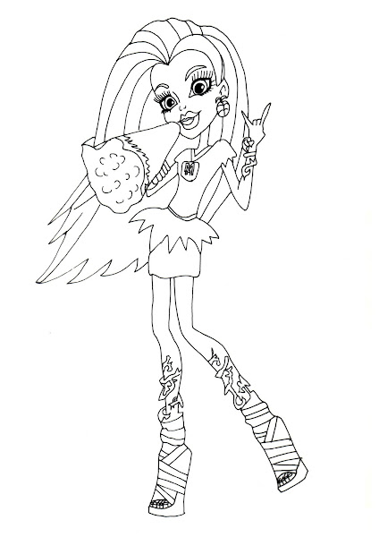 Download Monster High Toralei Stripe Coloring Pages - Colorings.net