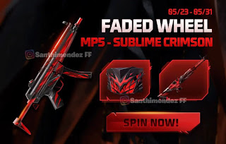Free Fire New Gun Skin MP5 Sublime Crimson