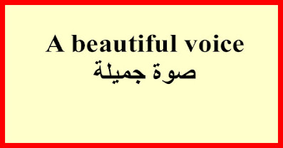 A beautiful voice صوة جميلة