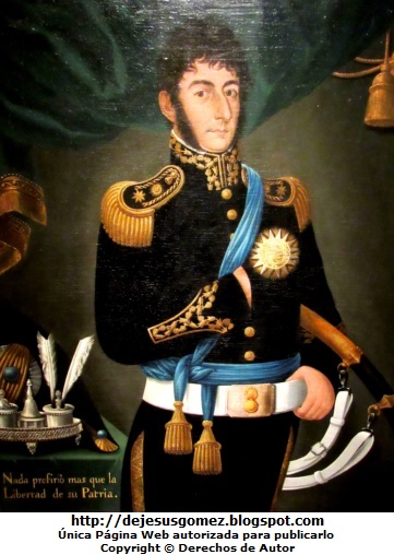 Retrato de José de San Martín en 1820. Foto de José de San Martín tomada por Jesus Gómez