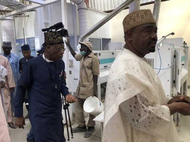 Lai Mohammed, Agriculture Minister, Nanono Visit Rice Mills In Kano 