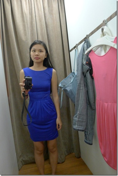 blue florette dress